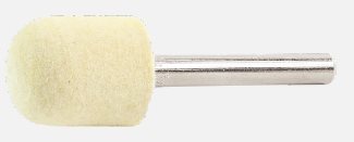 10020.-10.-MINI MAX® Felt Point - 20 x 25 mm, 6 mm shaft, merino, round - . 10.