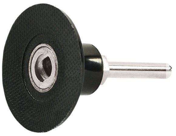 15110.-1.-PINLOC backing pad 1/4" thread - 50 mm with 6 mm shaft - . 1.