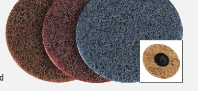 15543 - 25 - PINLOC SC-fleece disc - 75 mm, Coarse - HTS68053000 - IE - _maxrpm - 20000