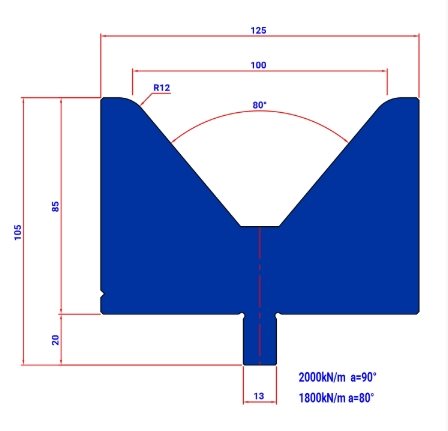 M100.80-85 - Bystronic Die M100.80 H85 L=515 - 2044536 - 32,2 kg - ref. EB5080100-515 Italy