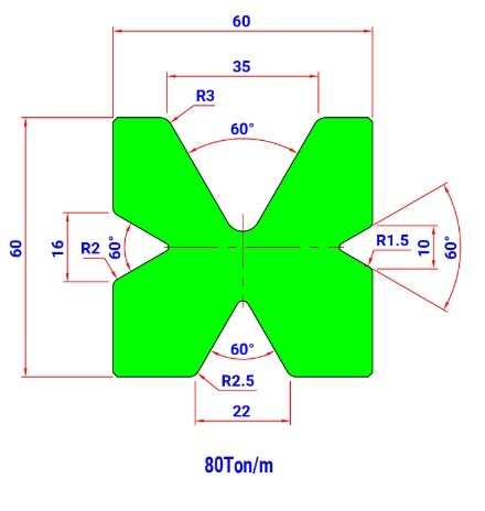 MOD.2421.60 4V L=415 IH - Amada - Promecam - 2045592 - Die - 8,5 kg -  Italy