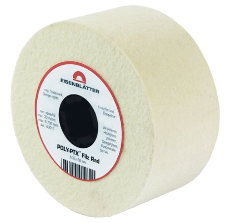 40017 - 4 - POLY-PTX® Felt Wheel  - 100 x  50 mm, merino - HTS59119010 - DE - _maxrpm - 5000