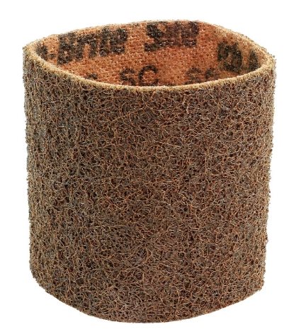 42010 - BROWN- Grit 80 POLY-PTX SC Fleece Sleeve - 90 x 100 mm, coarse (brown) - HTS68053000 - US - _maxrpm -