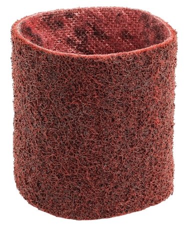 42011 - RED - Grit 180 POLY-PTX SC Fleece Sleeve - 90 x 100 mm, medium (red) - HTS68053000 - US - _maxrpm -