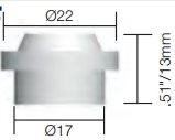 54N01 Gas Lens Insulator/Isolator til Gaslinse