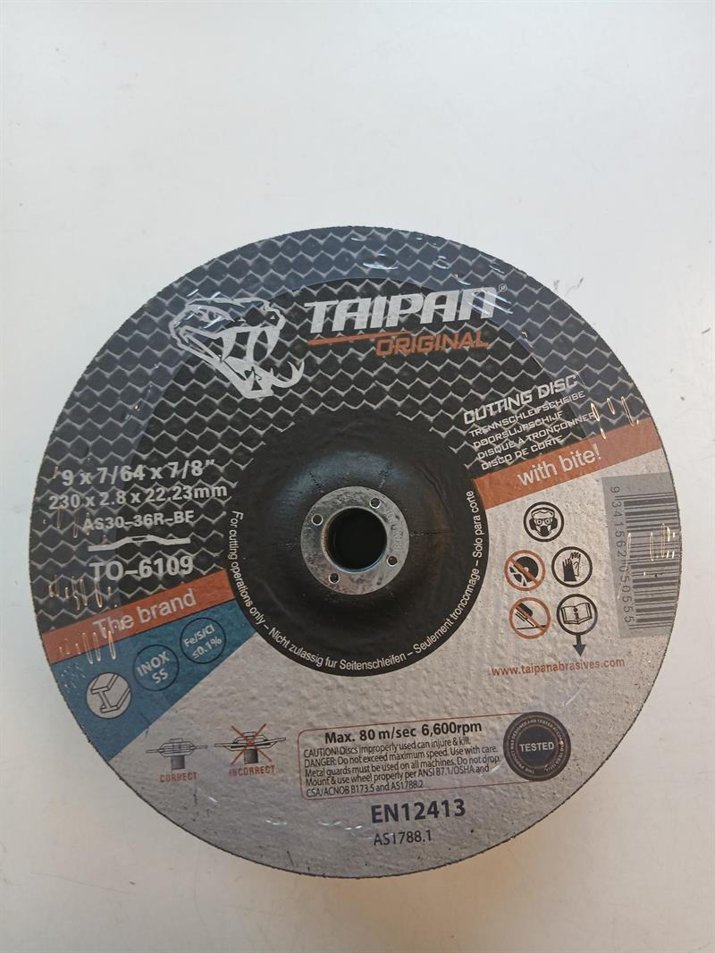 J014 - Taipan Original Cutting disc Ø230x2,8(Depressed) - alt. Ref. TO-6109
