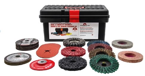 65032.-1.-VARILEX® coarse and fine grinding - accessory set for angle grinders - . 1.