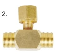 9040021 - T-connection fits flowmeter
