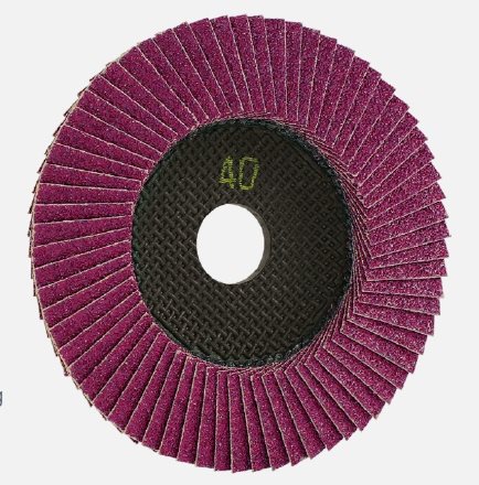91724.-40.-TRIMFIX® BLACK MAMBA® - 125 x 22,2 mm, grit 40, flap disc for steel/INOX - . 40.