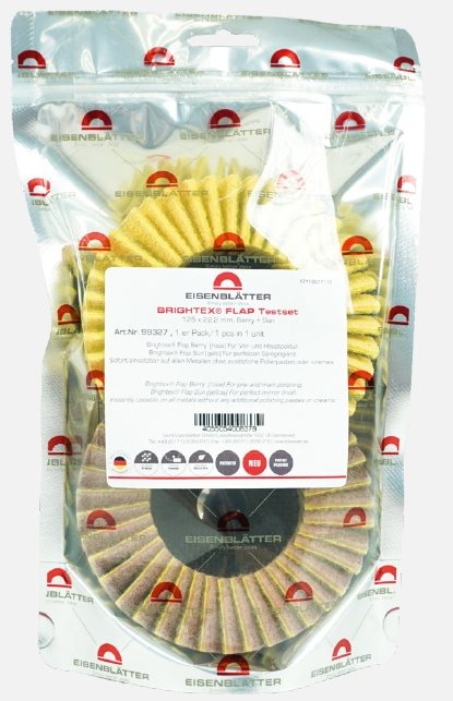99327 - 1 - BRIGHTEX® FLAP testing kit - 125 x 22,2 mm, Berry + Sun, incl. cleaner and cloth - HTS59119010 - DE - _maxrpm - 5350