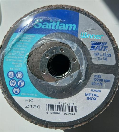 S034 - Sait FK Flapdisc Ø125mm, K120 - alt. Ref. 96704