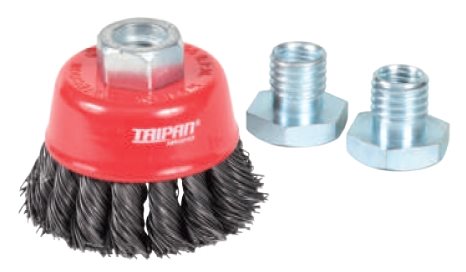 R022 - Cup Brush Twist-Knot Taipan Ø75mm Mild Steel - alt. Ref. TO-3032
