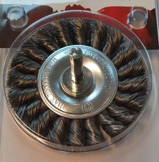 R022 - Spindle mount wheel brush Taipan Ø80 Twist-knot - alt. Ref. TO-3074