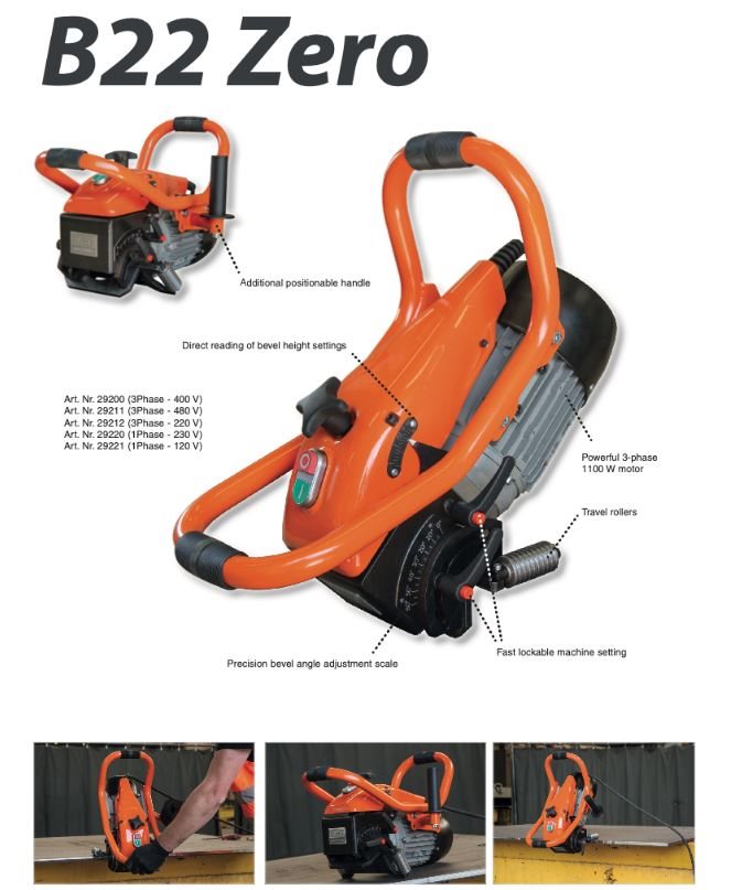 29200 - *brug 29220x* BEVELER B22 ZERO 380V 50Hz 3 Phase