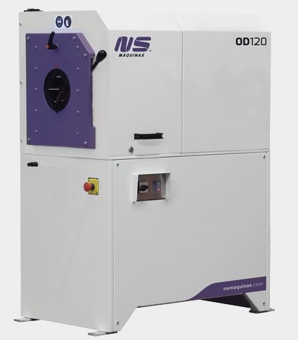 N004 - OD120 Orbital tube deburring machine cleans burrs away and removes sharp edges caused by sawing from the tube.