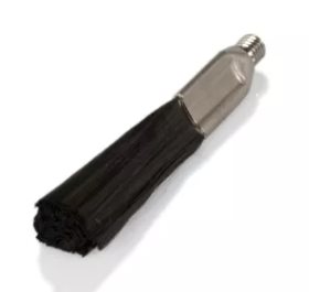 P07194 - KULFIBERBØRSTE - STANDARD - RUSTFRI STÅL - TIL TIG BØRSTE Kulfiberbørster af højeste kvalitet for en meget lang levetid. Den rustfri stålfatning med det lige M6-gevind passer til alle TIG Brush-rensere i rustfrit stål til svejsesømme.