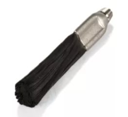 P07888 - Carbonfibre brush - Standard - tapered / konisk fitting - stainless steel - Kulfiberbørster af højeste kvalitet for en meget lang levetid. Den rustfri stålfatning med det koniske M6-gevind passer til alle WELDBrush