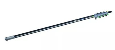 P08002 - GLASFIBER TELESKOP STÅL TIL SVEJSEBØRSTE Dette teleskophåndtag har en længde på 1,40 meter og kan forlænges til maksimalt 4,50 meter