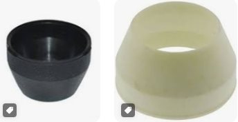 256153-955826 - TR301-6153 - TR-PTFE COVER - WHITE - AL47.E - Pieces per PK - 1