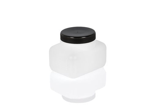 Solution Container - wide necked black lid - 500ml