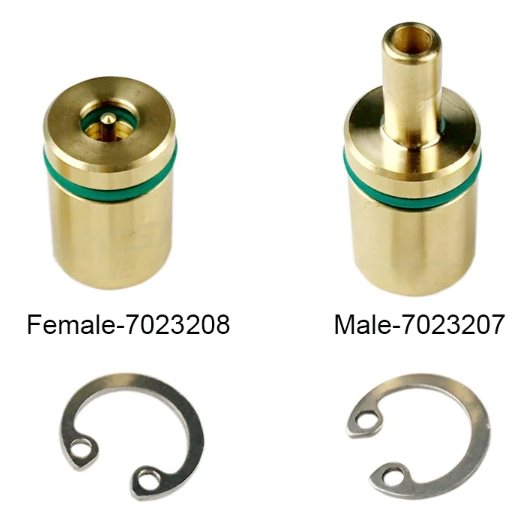 7023207 + 7023208 - BY327-3210 - BY-WATER CONNECTOR MALE + FEMALE - AL418.E - Pieces per PK - 1